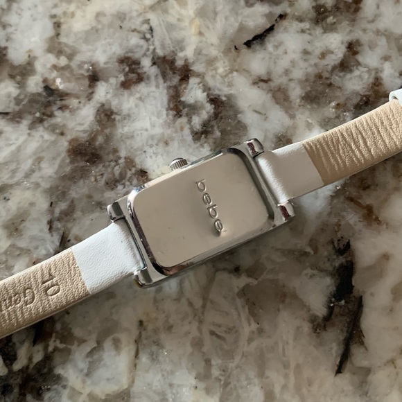 BEBE Vintage Genuine Leather Rhinestone Watch - Picture 6 of 8